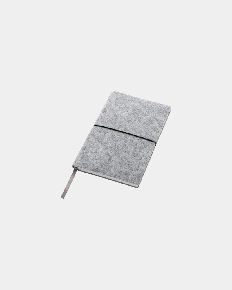 Libreta A5 fieltro reciclado GRS para personalizar