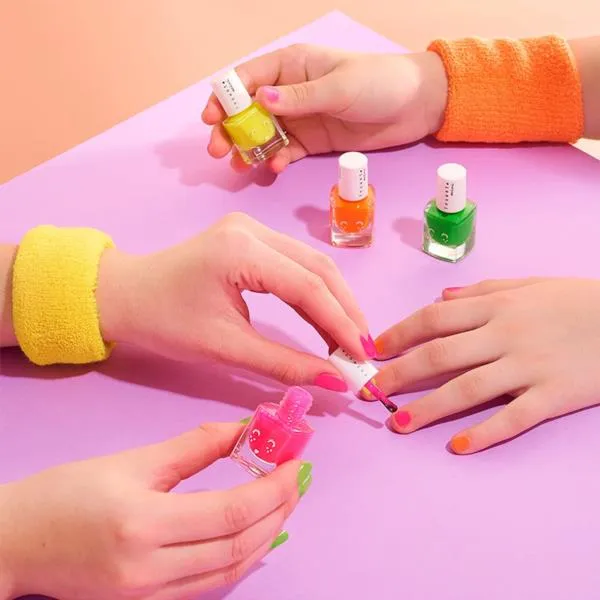 Esmalte Uñas Naranja Neon - Olor Mango - Base Agua Inuwet