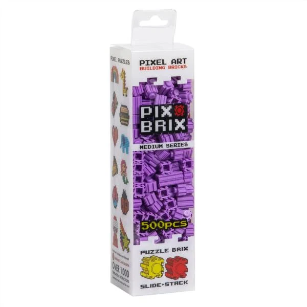 Bloques Pix Brix 500 Piezas Color Morado Medium Series Pixel Art