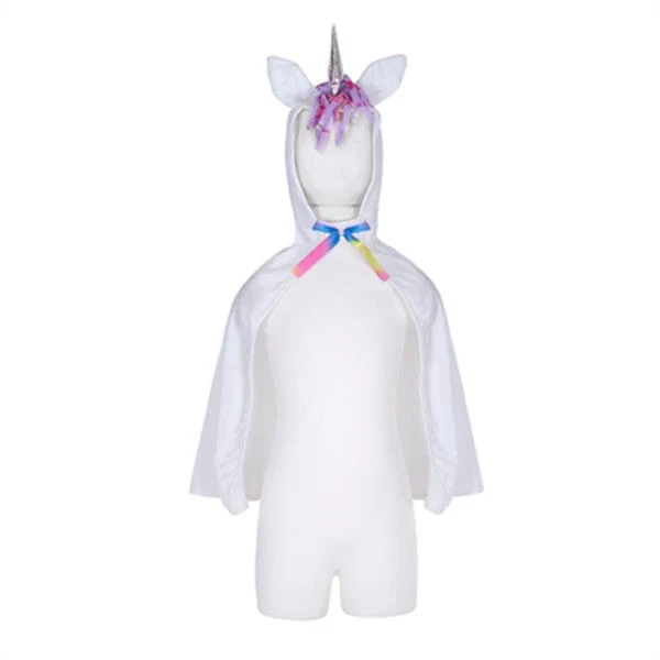 Capa De Unicornio Color Blanco Talla 2-3 Años Great Pretenders