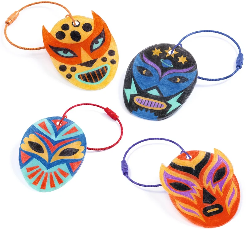 Artistic Plastic Llaveros Luchadores