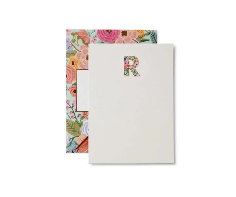 Set de escritura de cartas con Iniciales de A a Z - Rifle Paper Co.