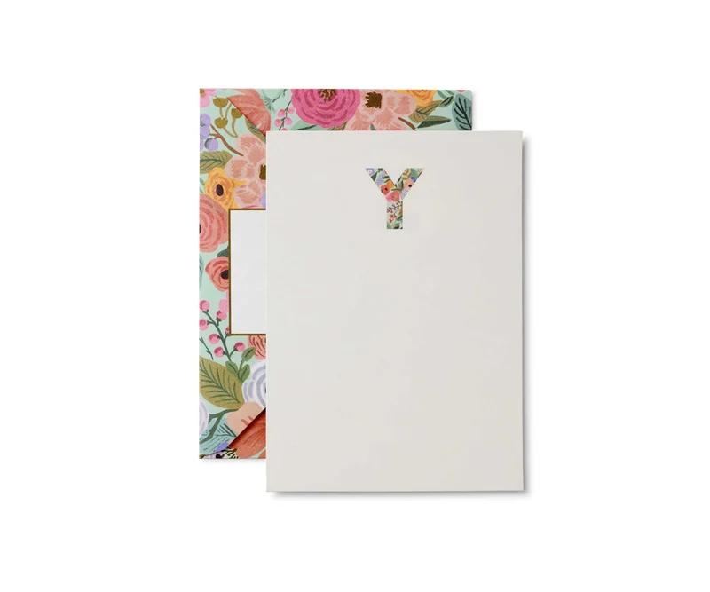 Set de escritura de cartas con Iniciales de A a Z - Rifle Paper Co.