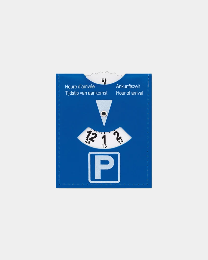 Tarjeta de estacionamiento PVC azul para personalizar
