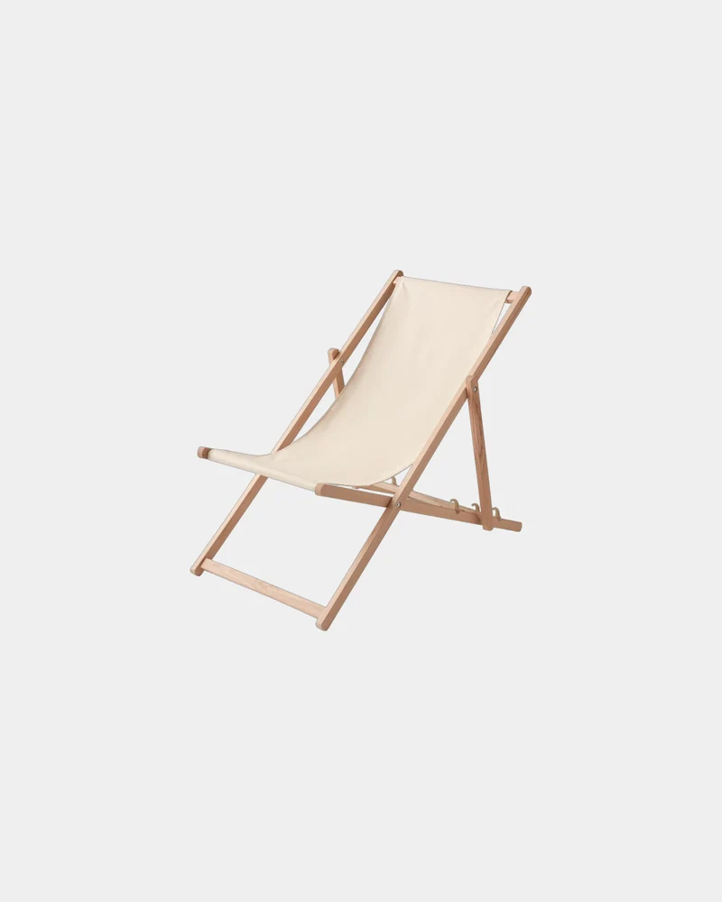 Tumbona de madera plegable FSC para personalizar