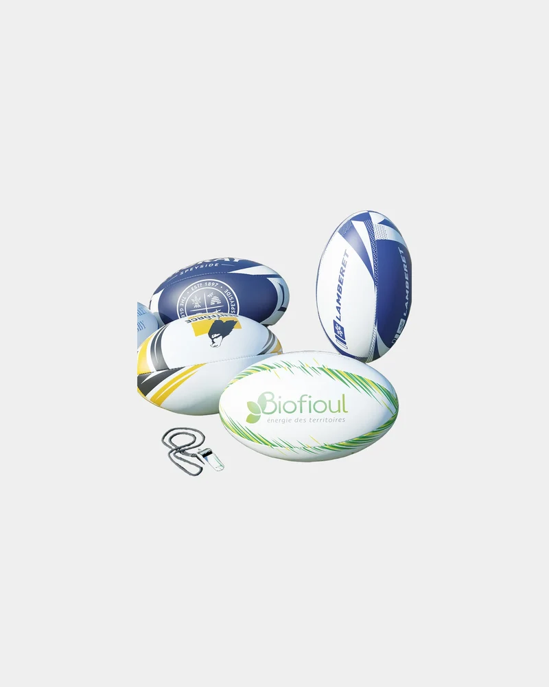 Balón de rugby premium cosido a máquina para personalizar