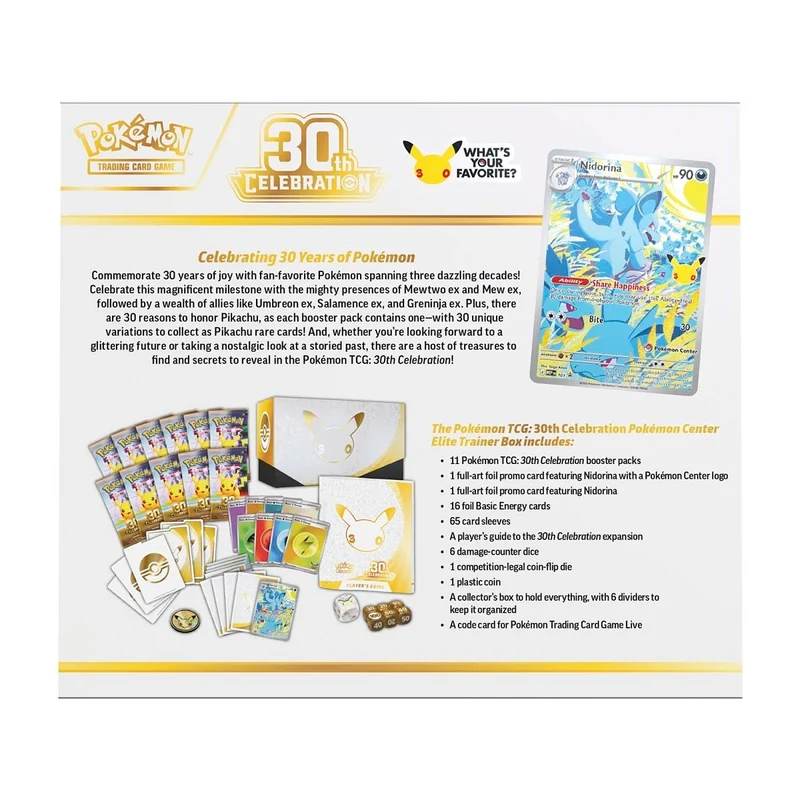 Pokémon Center ETB Celebrations 30th