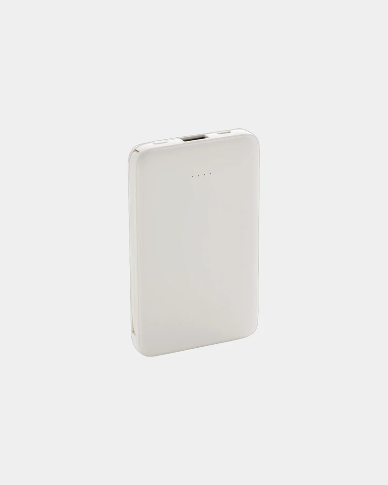 Power bank 5000 mAh con cables integrados para personalizar