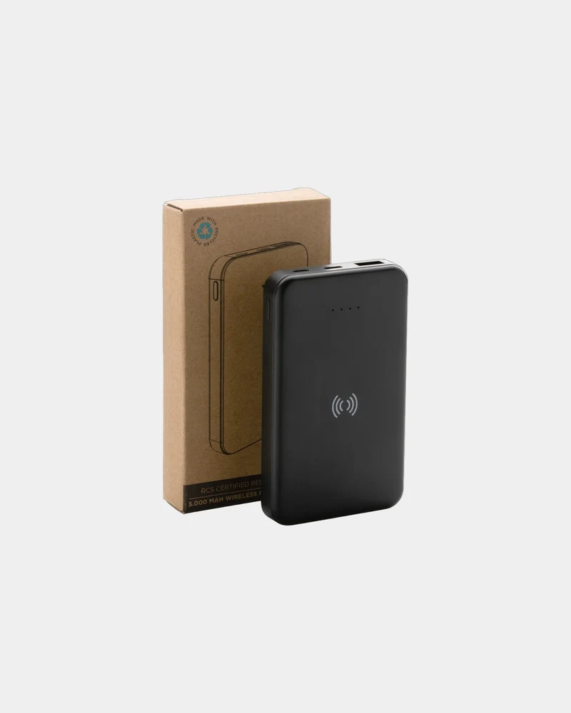 Power bank plástico reciclado 5000mAh para personalizar
