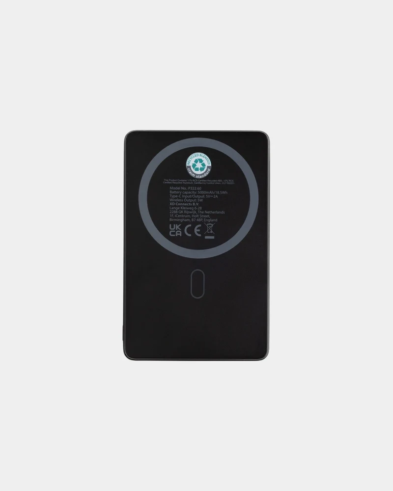 Power bank aluminio reciclado 5000 mAh para personalizar