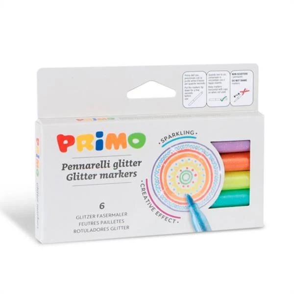 Rotuladores Purpurina Glitter 6 Unidades