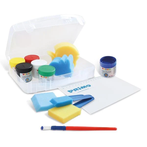 Conjunto De Temperas - Pintar Con Esponjas