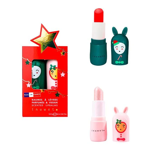 Set 2 Labiales Star Cereza y Caramelo Inuwet