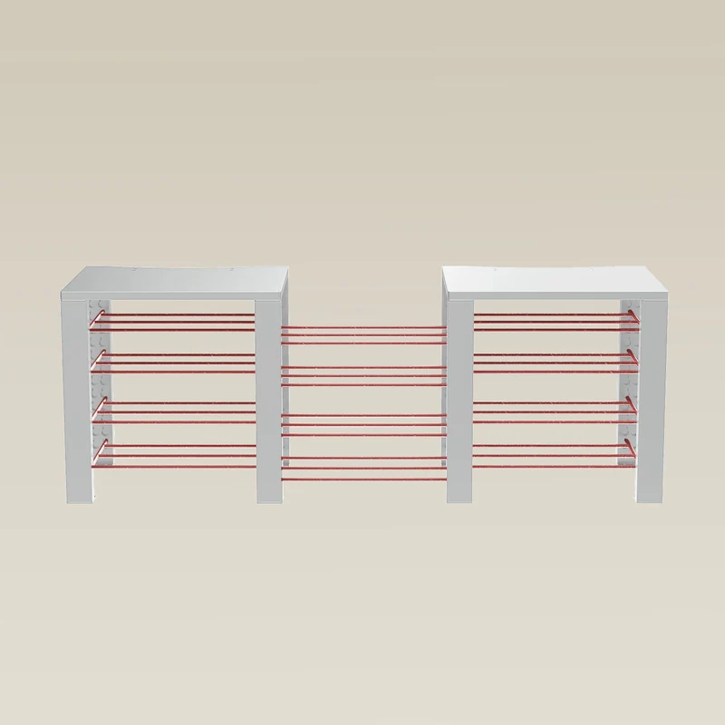 Double ShortThrone with 12 shelves