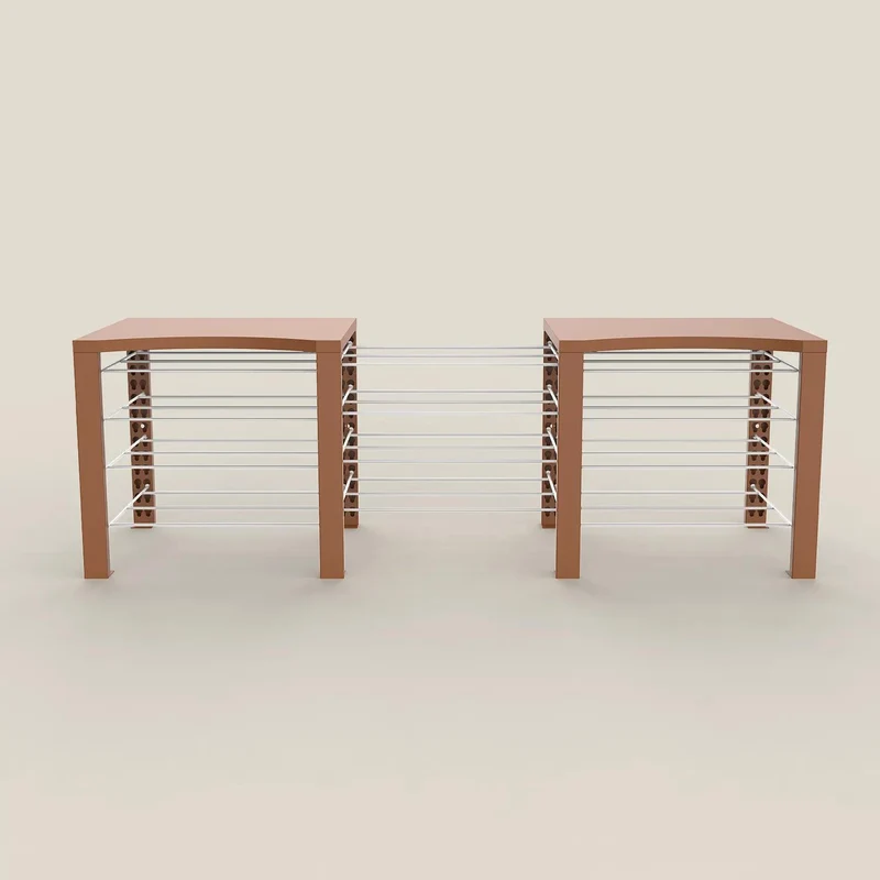 Double ShortThrone with 12 shelves