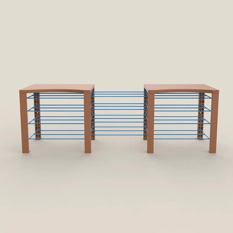 Double ShortThrone with 12 shelves