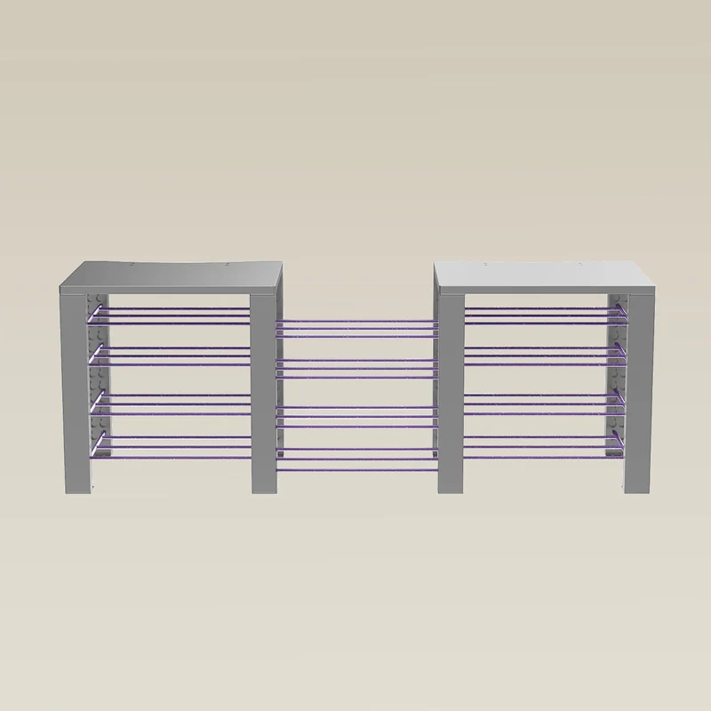 Double ShortThrone with 12 shelves