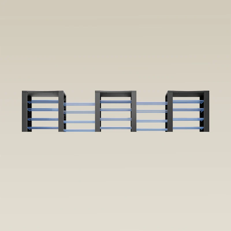 Triple ShortThrone with 20 shelves