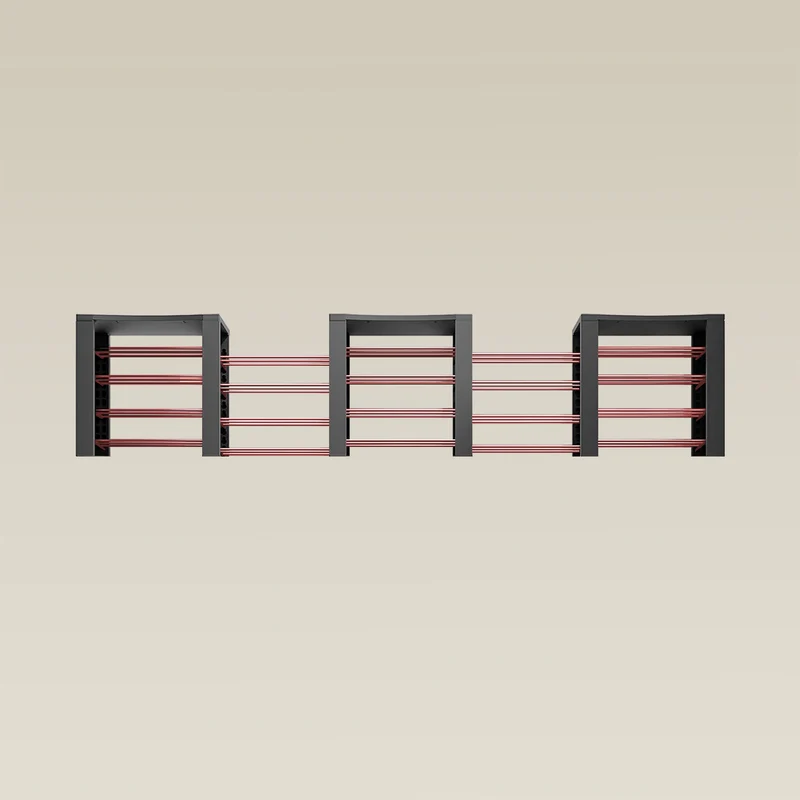 Triple ShortThrone with 20 shelves