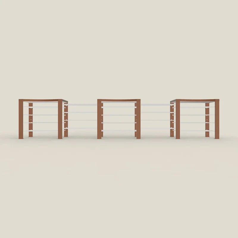 Triple ShortThrone with 20 shelves