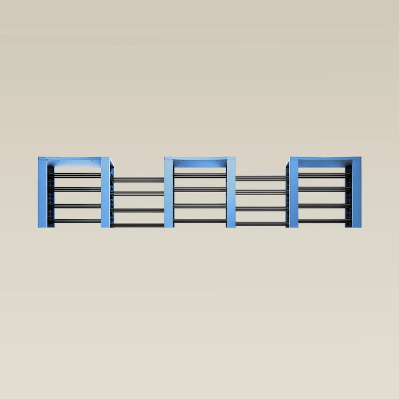 Triple ShortThrone with 20 shelves