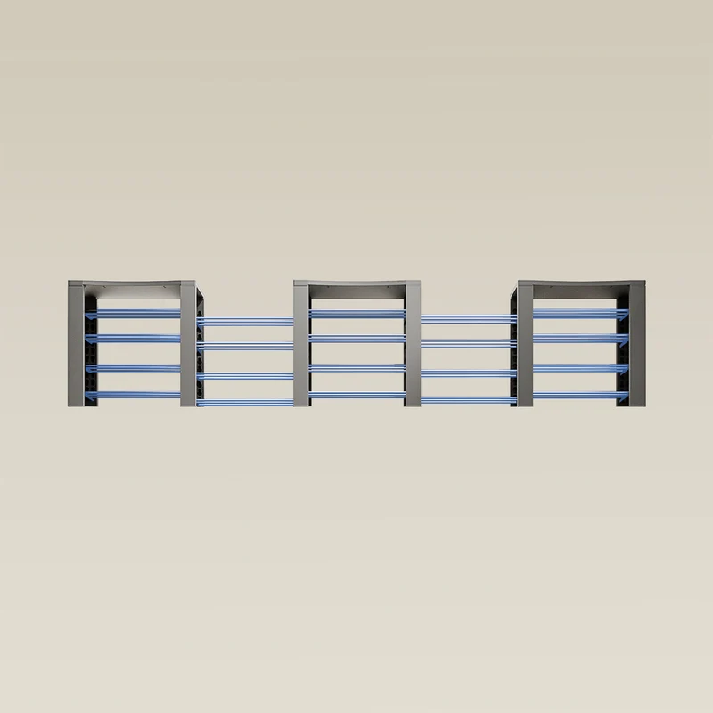 Triple ShortThrone with 20 shelves