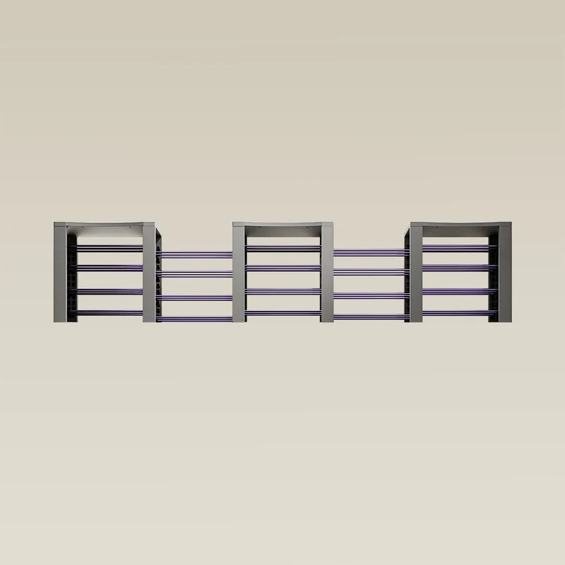 Triple ShortThrone with 20 shelves