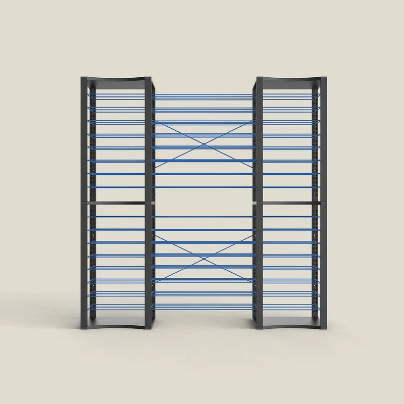 BoxKing + 14 extra wide shelves + 32 shelves