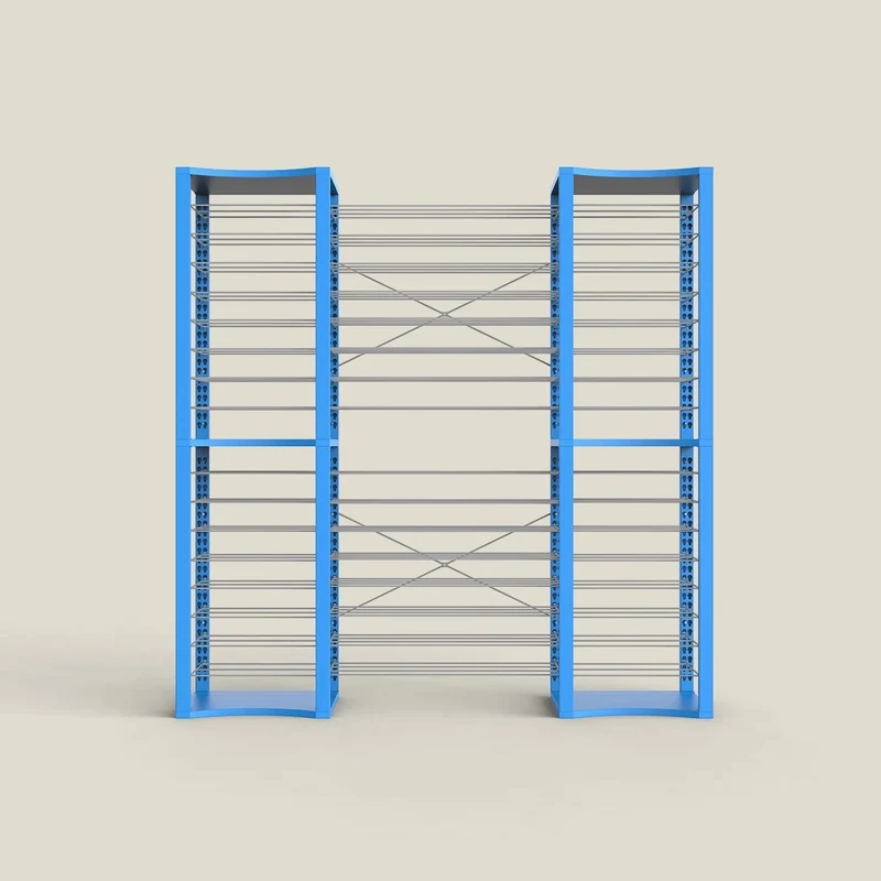 BoxKing + 14 extra wide shelves + 32 shelves