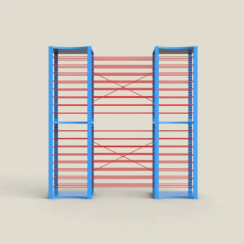 BoxKing + 14 extra wide shelves + 32 shelves