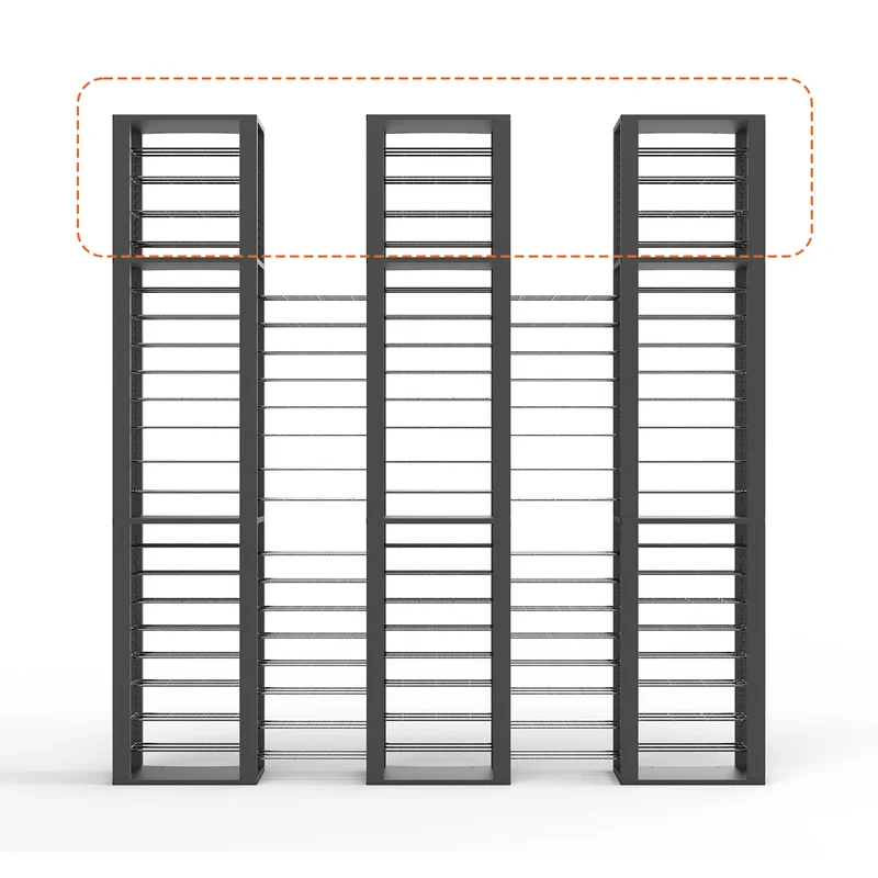 Triple ShortThrone with 12 shelves