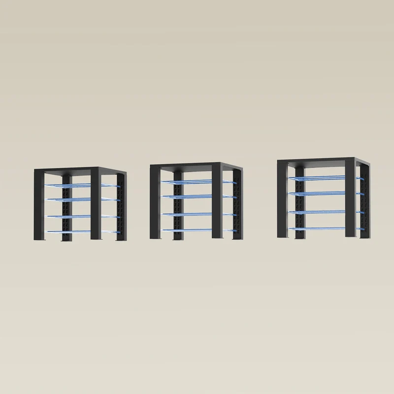 Triple ShortThrone with 12 shelves