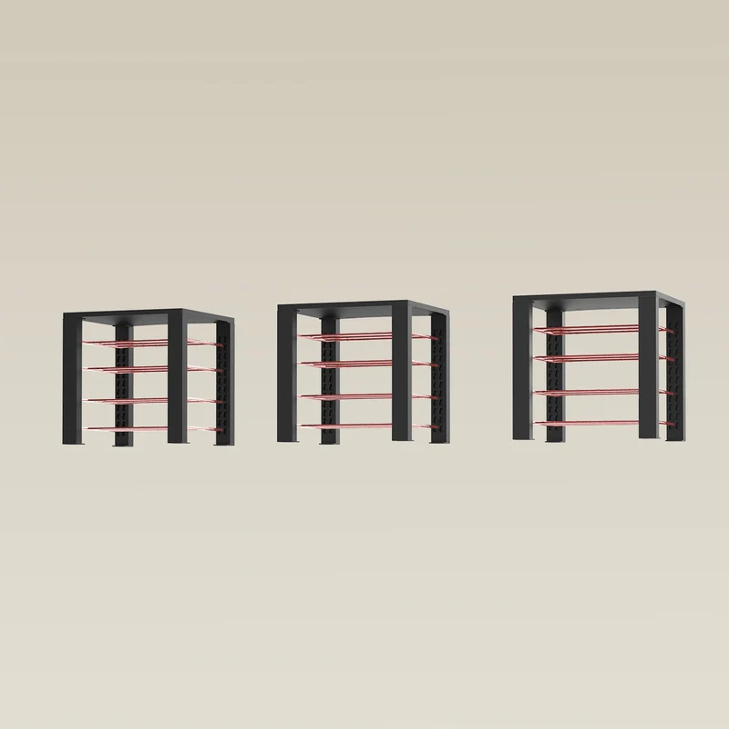 Triple ShortThrone with 12 shelves