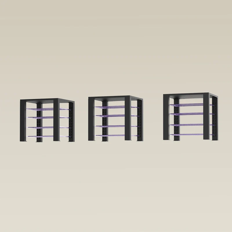 Triple ShortThrone with 12 shelves
