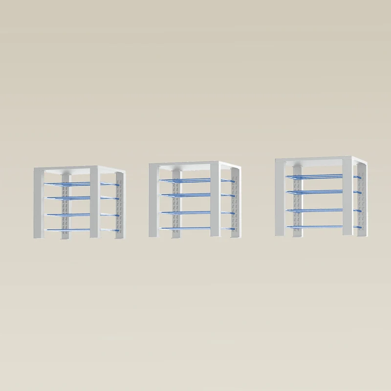 Triple ShortThrone with 12 shelves