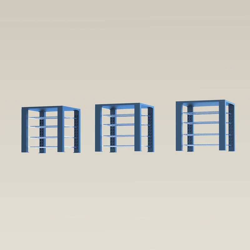 Triple ShortThrone with 12 shelves