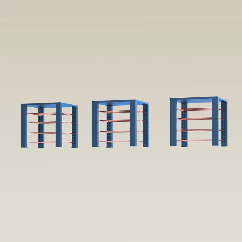 Triple ShortThrone with 12 shelves