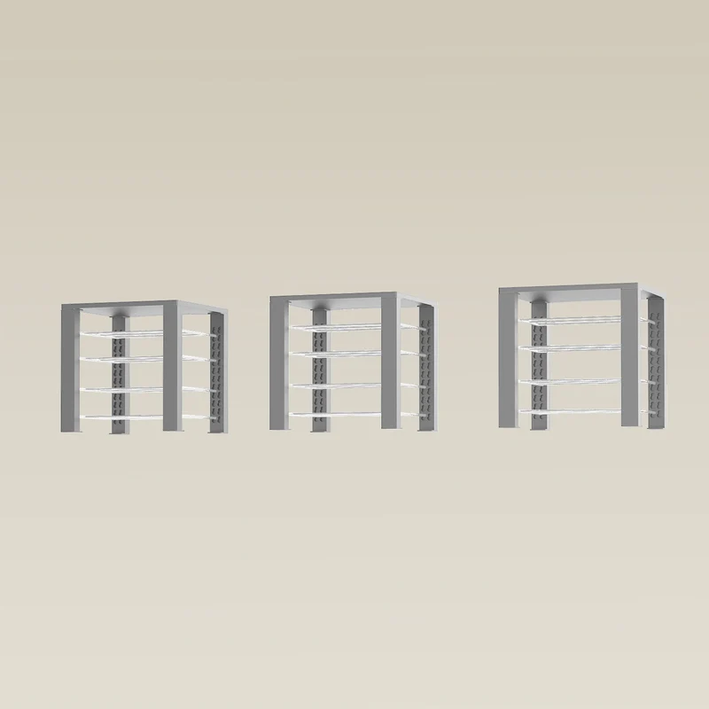 Triple ShortThrone with 12 shelves
