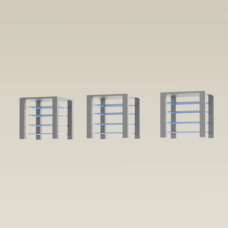 Triple ShortThrone with 12 shelves