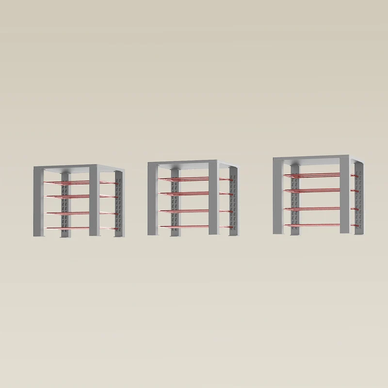 Triple ShortThrone with 12 shelves