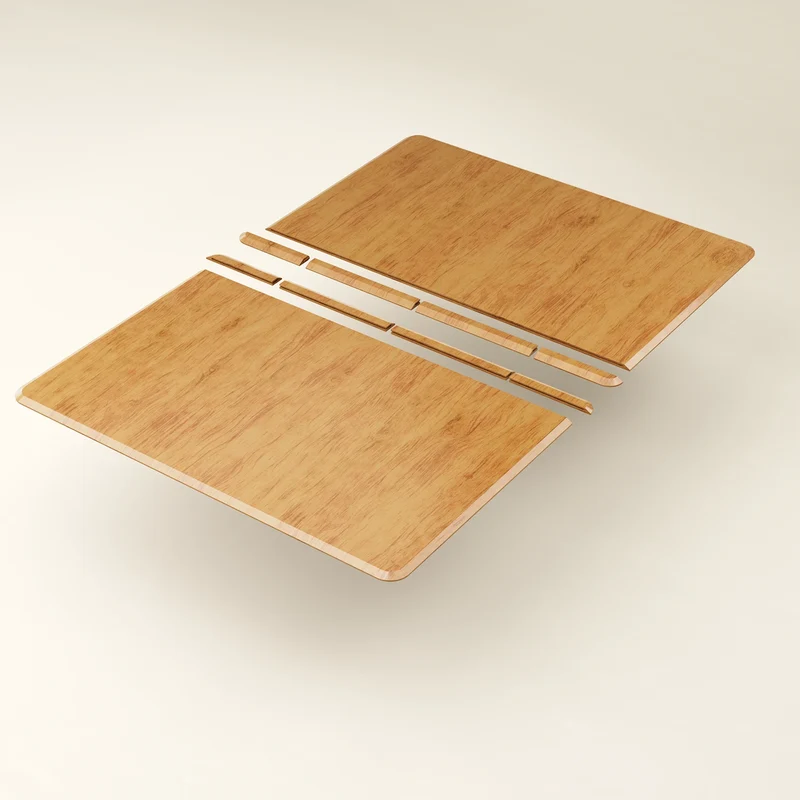 6x5' HUGE Wood Topper + Edge Caps BUNDLE