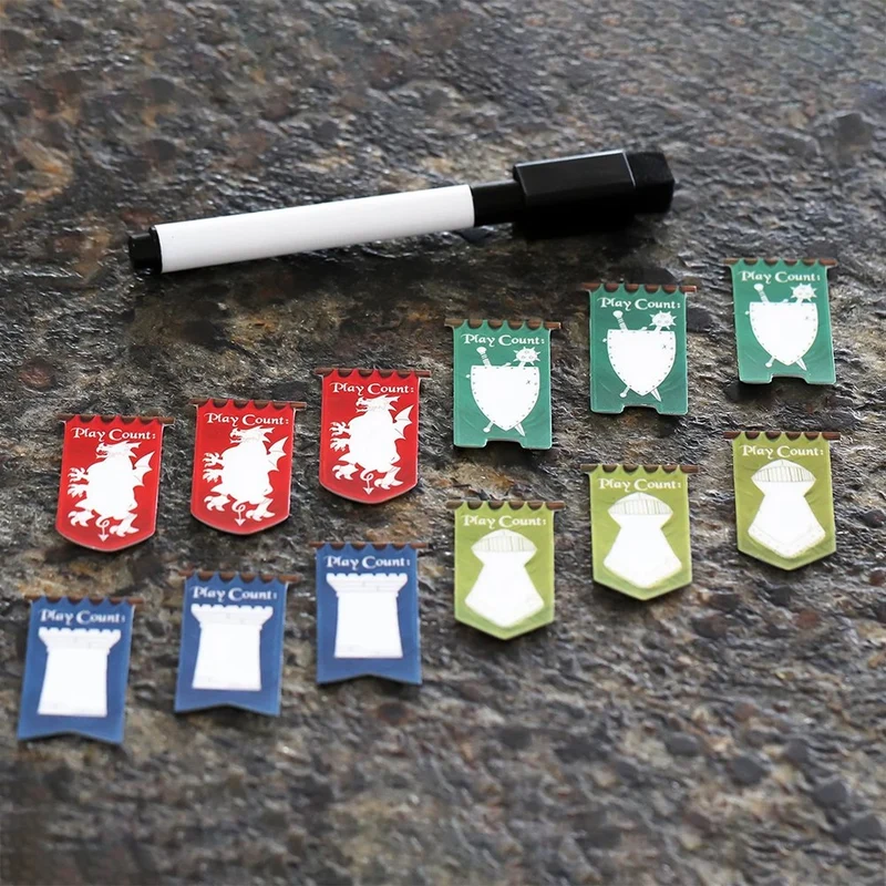 Dry-erase Play Count Trackers