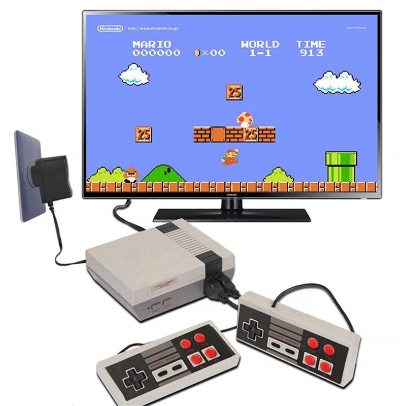 Consola de videojuegos tetris Clásicos para niños Consolas de juegos retro dendy eligen comprar regalos para niños Puerto AV Juego 620 incorporado