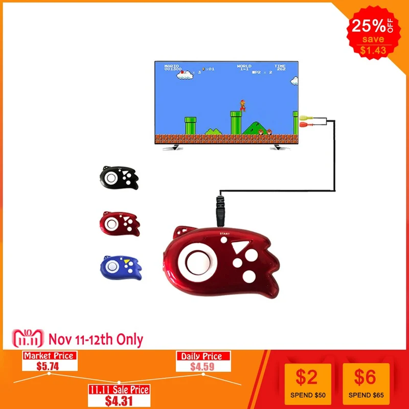 Mini consola de videojuegos Jugadores Controlador incorporado 89 Juegos clásicos Familia TV Salida de video Enchufe de mano Juguetes de regalo