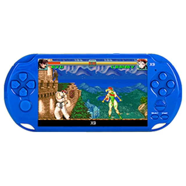 48GB 128Bit Handheld Game Console Consola de videojuegos MP4 de 5.1 pulgadas Juego integrado 9450 para arcade / gba / gbc / snes / fc / smd kid gift