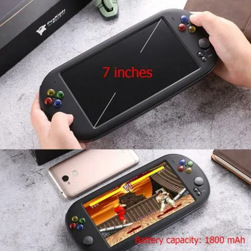 32/64/128 Bit 5 "7" LCD X9 plus Doble balancín 16G Consola de juegos retro portátil Video MP5 Tarjeta TF para juegos GBA / NES 10000
