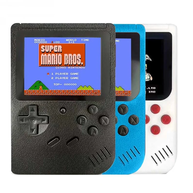 Consola de juegos portátil recargable en caliente 400 en 1 de 2019 Juego retro Mini reproductor portátil para niños Regalo incorporado 400 juegos
