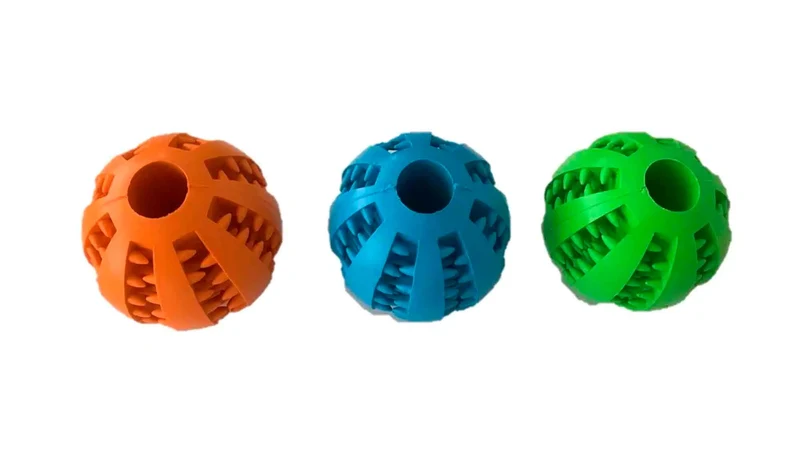 Freedog Pelota Dientes Verde, 7 cm