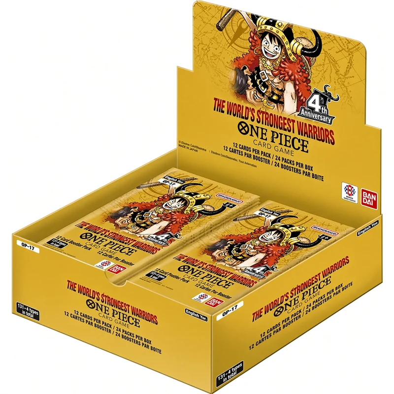 One Piece Caja 24 Sobres OP17 The World's Strongest Warriors