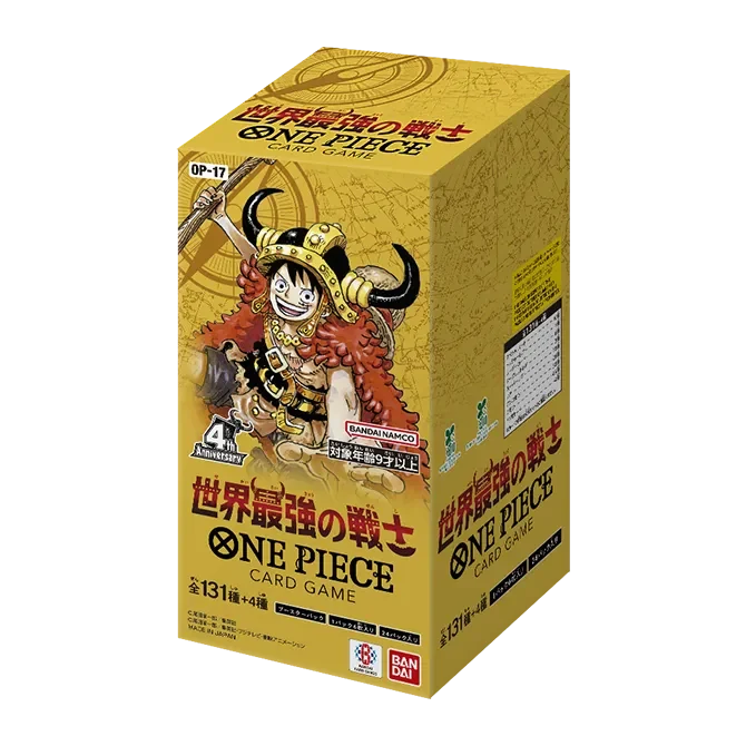 One Piece Caja 24 Sobres OP17 The World's Strongest Warriors